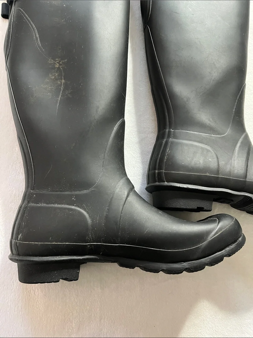 Hunter size 9 Original Tall Matte Black Waterproof Rain Boots - Picture 2 of 13